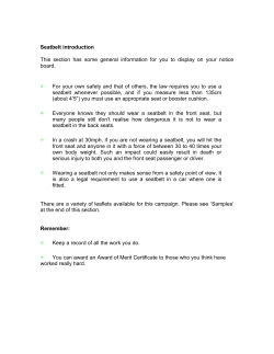 Seatbelt introduction