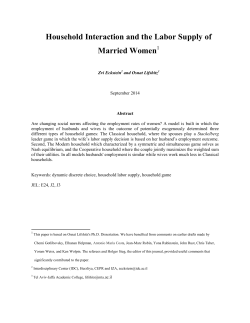 Household Interaction and the Labor Supply of Married Women