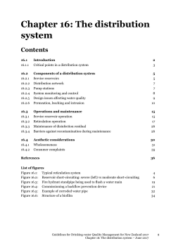 Chapter 16 The distribution system