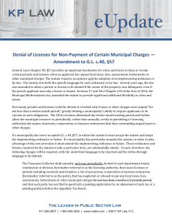 Denial of Licenses for Non-Payment of Certain