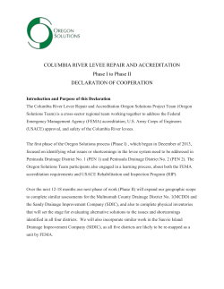 Oregon Solutions Columbia River Levee Repair And Accreditation