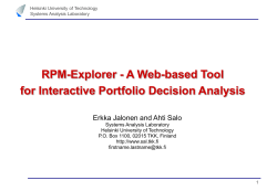 RPM-Explorer - A Web-based Tool for Interactive Portfolio Decision