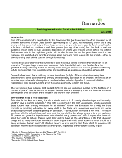 Providing free education for all schoolchildren