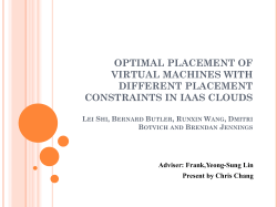 optimal placement - Network Optiminization Research Group