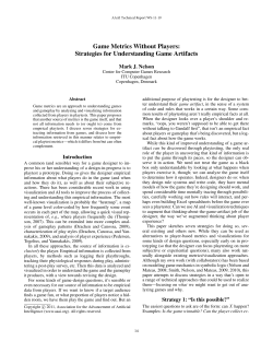 Game Metrics Without Players: Strategies for Understanding Game