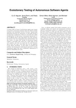 Evolutionary Testing of Autonomous Software Agents