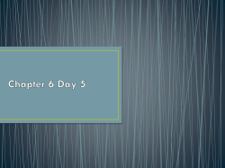 Chapter 6 Day 5