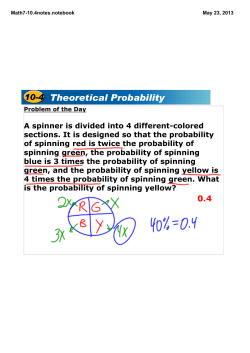 10-4 Theoretical Probability