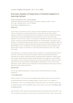 Journal of Digital Information, Vol 7, No 1 (2006)