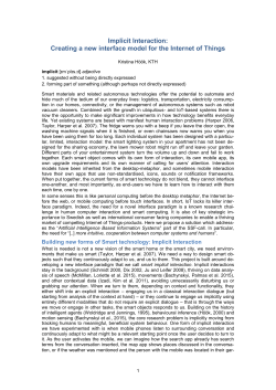 Implicit Interaction