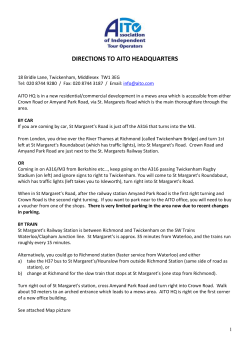DIRECTIONS TO THE AITO OFFICE