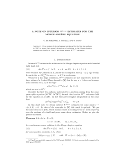 A NOTE ON INTERIOR W2,1+ε ESTIMATES FOR THE - cvgmt