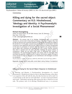 uncorrected proof - Library of Social Science