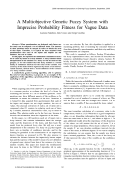 A Multiobjective Genetic Fuzzy System with Imprecise Probability