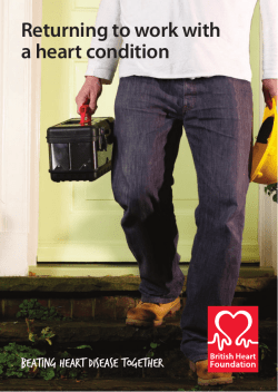 Returning to work with a heart condition