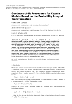 Goodness-of-fit Procedures for Copula Models Based on the