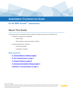 Assessment Coordination Guide