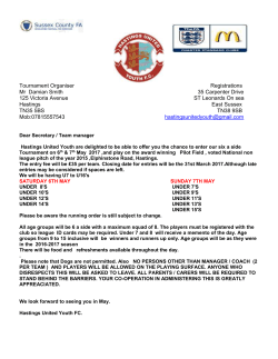 Hastings United Youth Invite