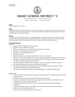 District Vision and Mission Statement