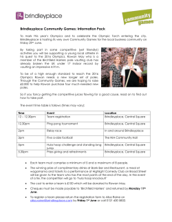 Community Games Information Pack