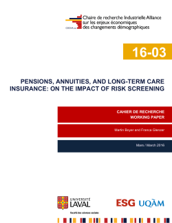 pensions, annuities, and long-term care insurance