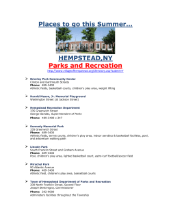 Town of Hempstead PARKS - Hempstead School District
