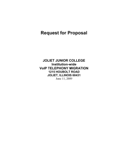 Table of Contents - Joliet Junior College
