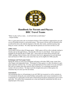 Things to Remember for Parents and Players