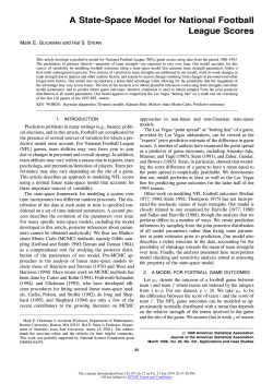 A State-Space Model for National Football League Scores