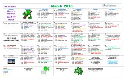 March is National Craft Month - St. John`s Retirement Village