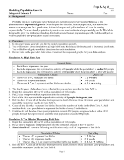 Modeling Population Growth