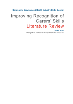 2. Skills and knowledge of carers
