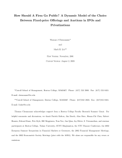 How Should A Firm Go Public? A Dynamic Model