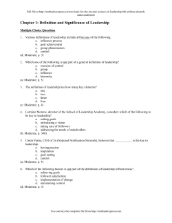 Chapter 2: The Global and Cultural Contexts