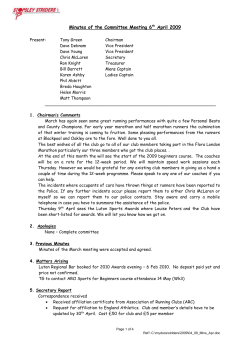 April - Stopsley Striders