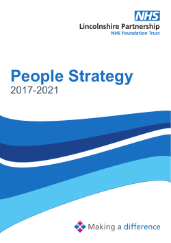 People Strategy - Lincolnshire Partnership NHS Foundation Trust