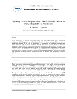 Exploiting Locality in Sparse Matrix-Matrix Multiplication on