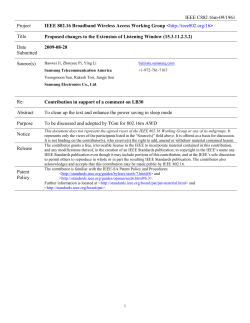 P802.16m Stage3 Proposal