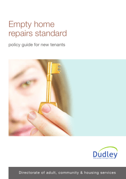 Empty home repairs standard