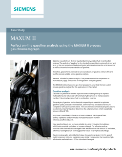 MAXUM II - Perfect online gasoline analysis