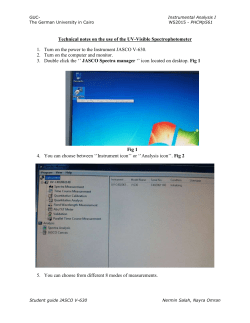 User guide V-630 - German University in Cairo
