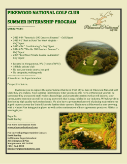 pikewood national golf club summer internship program
