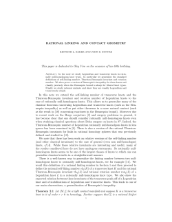 RATIONAL LINKING AND CONTACT GEOMETRY This paper is