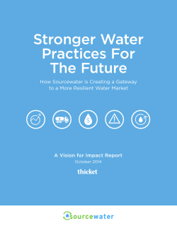 Stronger Water Practices For The Future