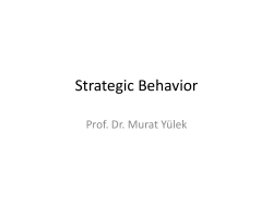 Strategic Behavior