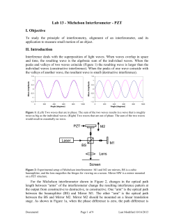 Michelson Interferometer