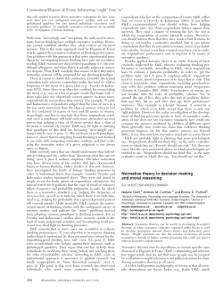 Normative theory in decision making and moral reasoning