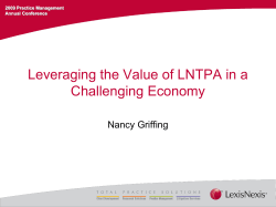 2009 PCLaw User Group Meeting