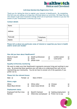 Individual Membership Registration Form