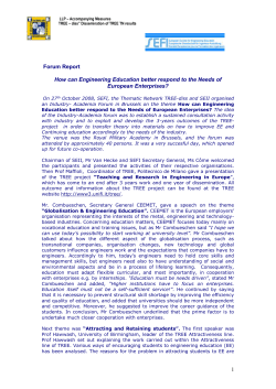 By Trine Riva, SEFI membership / project officer